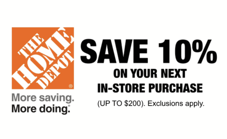 Home Depot 10% Off Printable Coupon Delivered Instantly to your Inbox ...